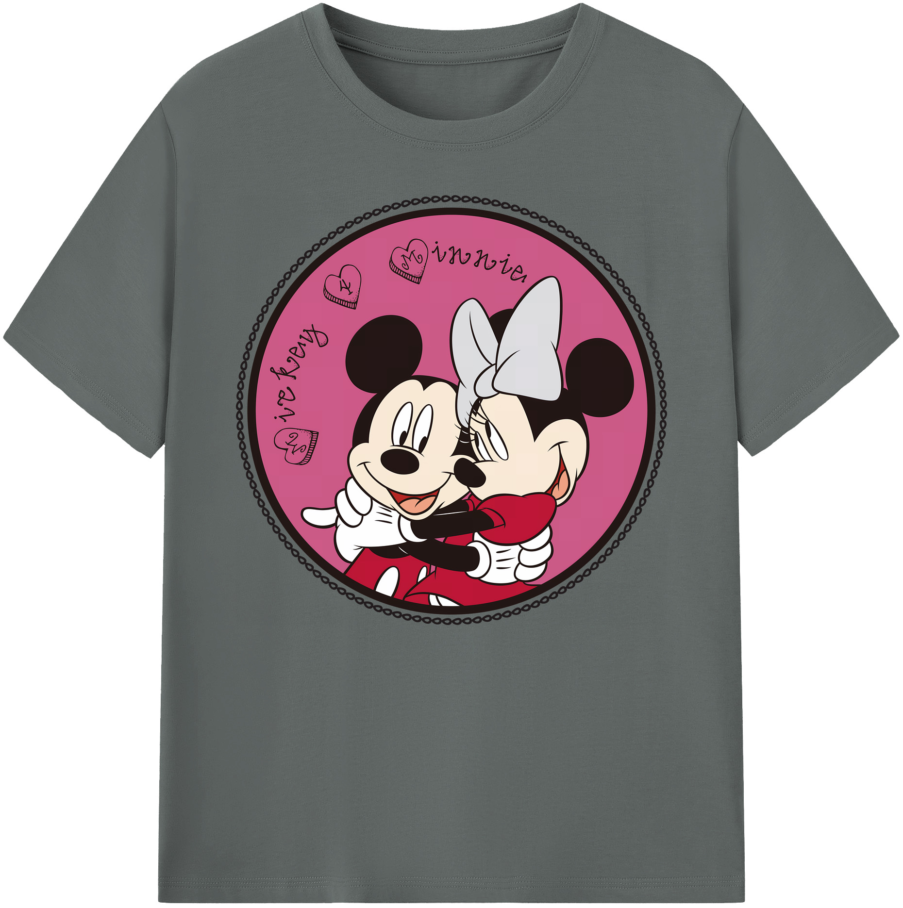 ミッキーマウス Mickey Mouse 綿100％ メンズ半袖Tシャツ｜肌触りやわらか＆通気性